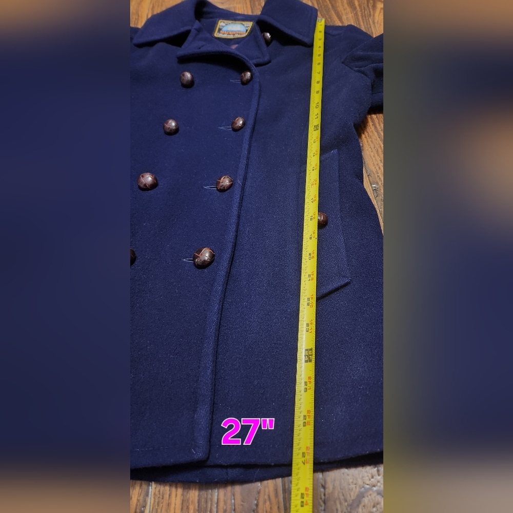 Mackintosh Wool Navy Pea Coat Sz 10 Save 15%! - Picture 3 of 16